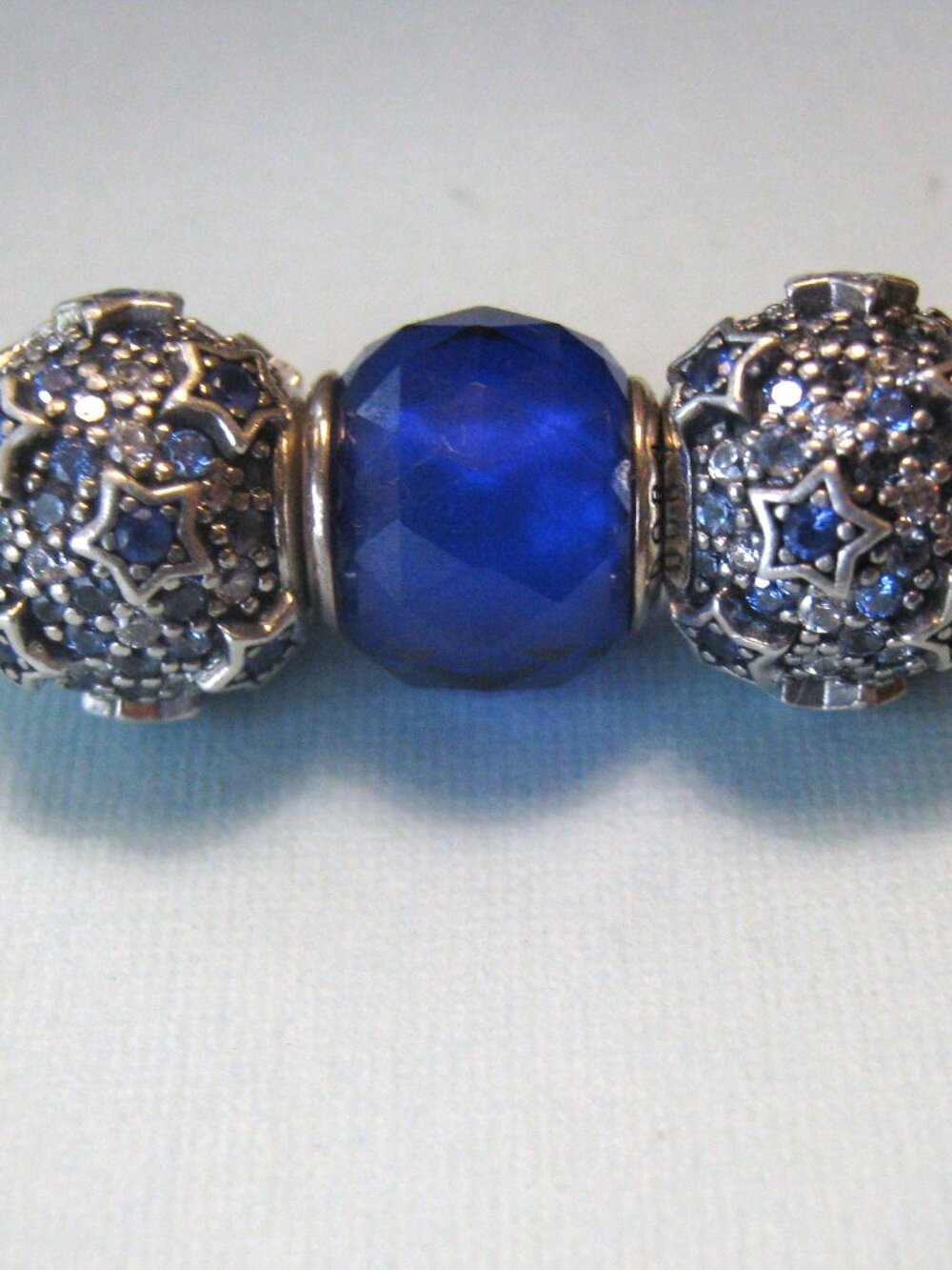 PANDORA Blue Elevated Stars & Royal Blue Petite - 150$